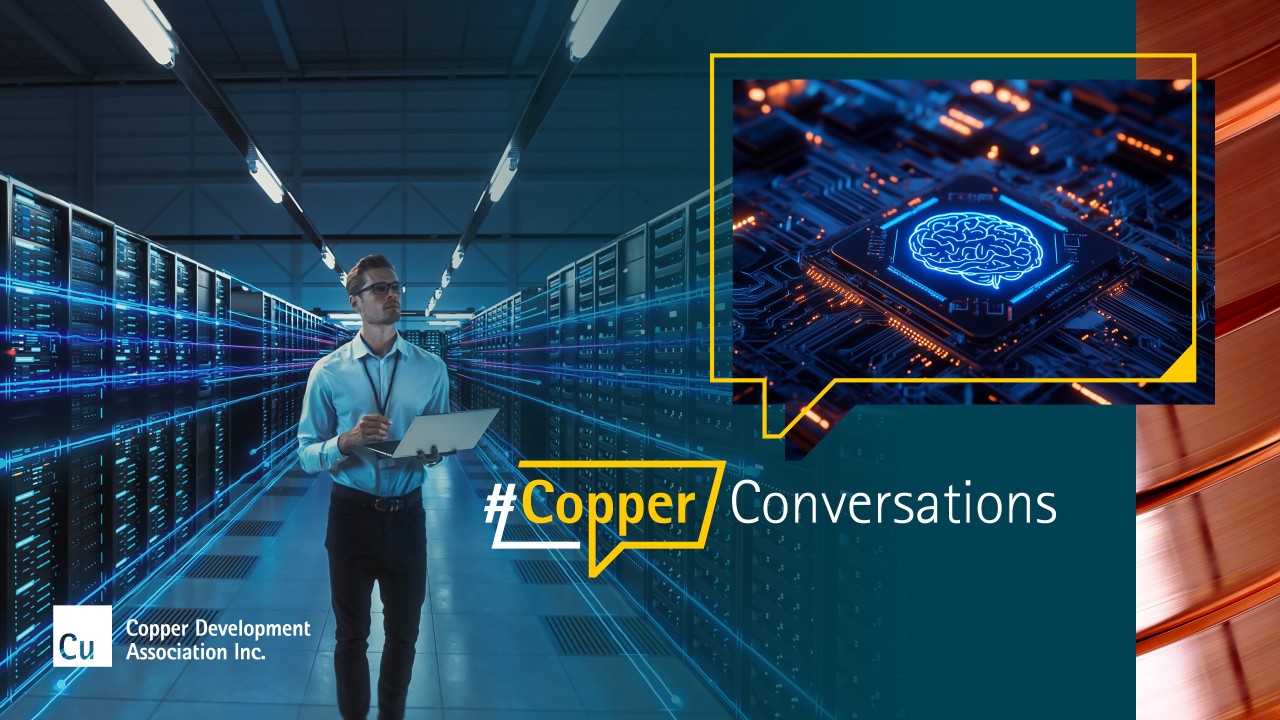 a server manager surveys a high-tech data center