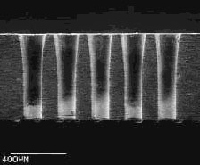 Flared, high-aspect-ratio holes created by a CVL laser.